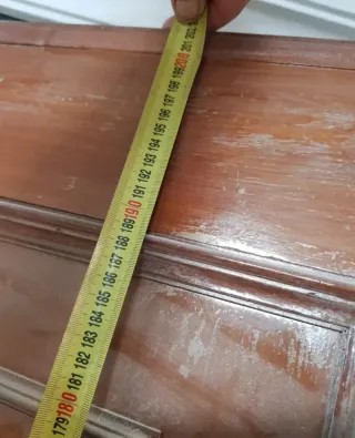 Puerta blindada madera