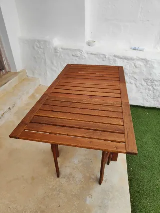 Mesa plegable madera exterior Ikea