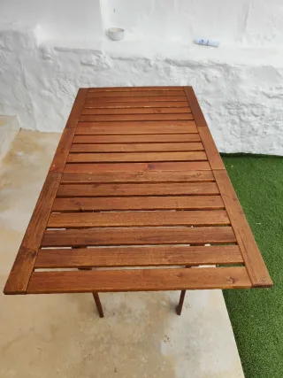 Mesa plegable madera exterior Ikea