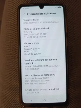 Samsung Galaxy A33 5G 6GB 128GB Android 16