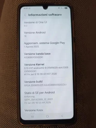 Samsung Galaxy A33 5G 6GB 128GB Android 16