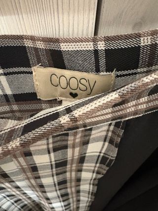 Falda Coosy cuadros y negro