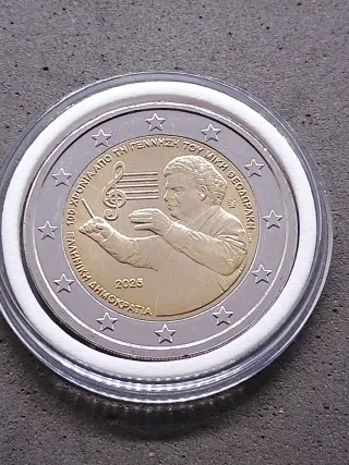 2€ Commemorativo Grecia 2025 Theodorakis