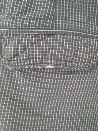 Pull&Bear Pantalón Corto Cuadros Azul