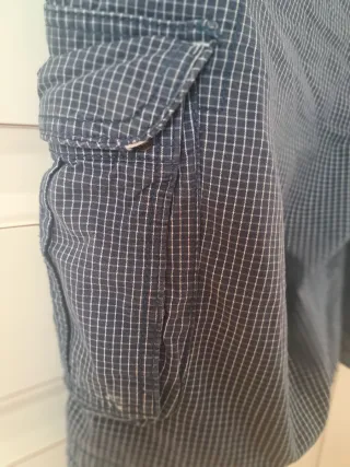 Pull&Bear Pantalón Corto Cuadros Azul