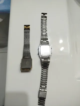 Reloj SW Analógico-Digital Dorado/Plateado