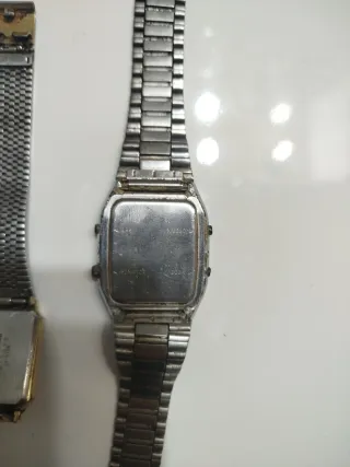 Reloj SW Analógico-Digital Dorado/Plateado