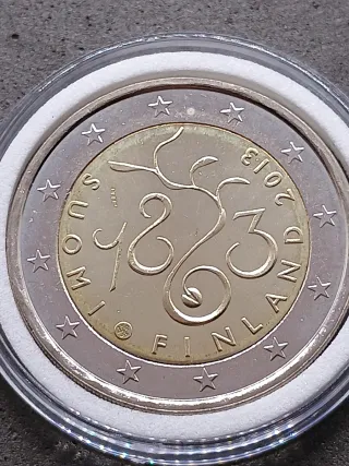 2€ Commemorativo Finlandia 2013 Parlamento