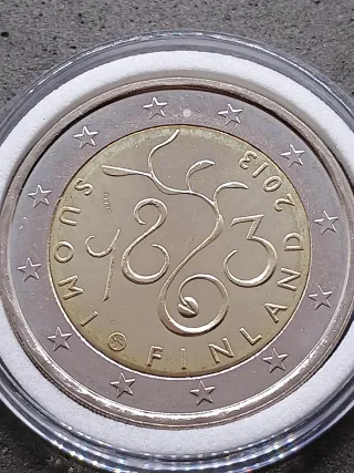 2€ Commemorativo Finlandia 2013 Parlamento