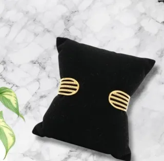 Brazalete de acero dorado