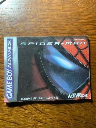 Manuali di gioco Game Boy Advance Spiderman e Spiderman 2
