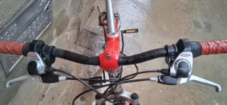 Bicicleta MTB halley Roja y Plata