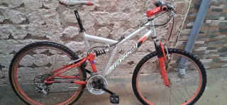 Bicicleta MTB halley Roja y Plata