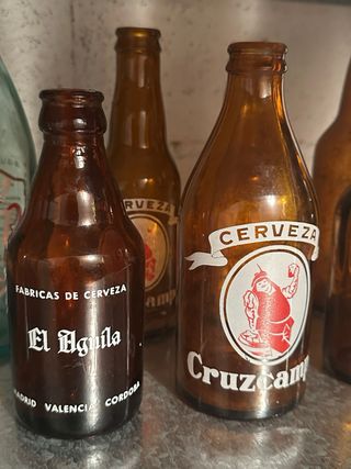 7 bottiglie di birra antiche