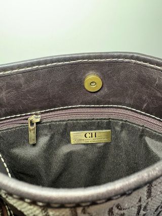 Bolso Bandolera CH Monograma Beige