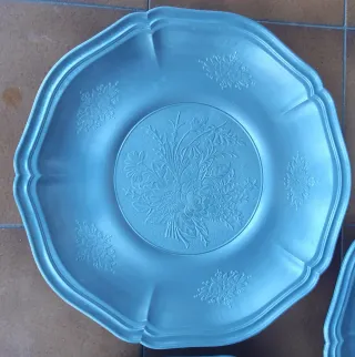 Set 3 Piatti Vintage Peltro TRE EFFE