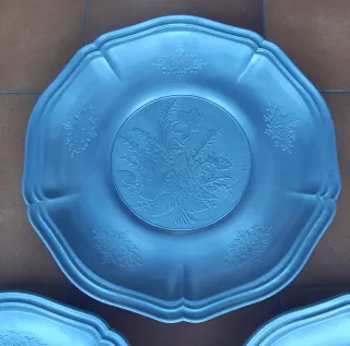 Set 3 Piatti Vintage Peltro TRE EFFE