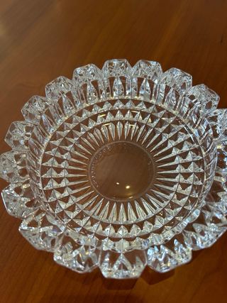 2 Ceniceros Cristal Tallado