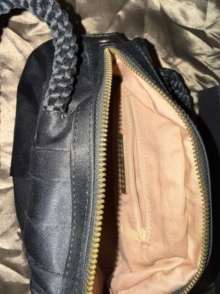 Bolso Pura López Negro Raso