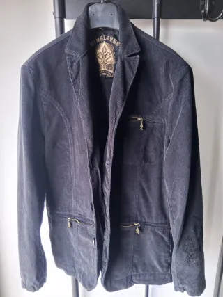 Blazer uomo NINE LIVES velluto nero