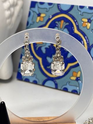 Lote bisutería fina color plata y blanco