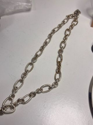 Lote bisutería fina color plata y blanco