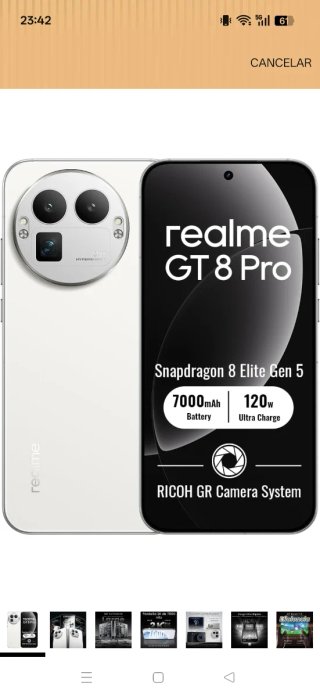 Móvil, Realme GT8 PRO. Versión Europea Limitada.
