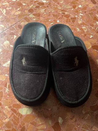 Pantuflas Polo Ralph Lauren Marrón