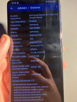 SAMSUNG S21 ULTRA  256GB Nero
