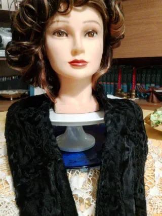 Collo in astracan naturale vintage