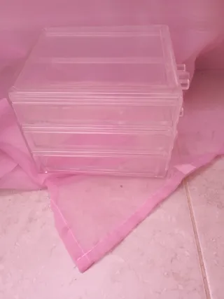 Organizador acrílico 3 gavetas
