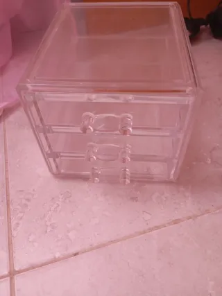 Organizador acrílico 3 gavetas
