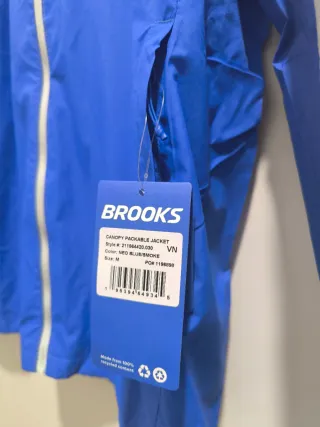 Chaqueta cortaviento impermeable de running Brooks