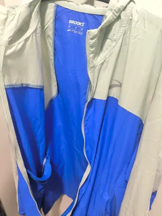 Chaqueta cortaviento impermeable de running Brooks