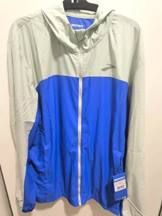 Chaqueta cortaviento impermeable de running Brooks