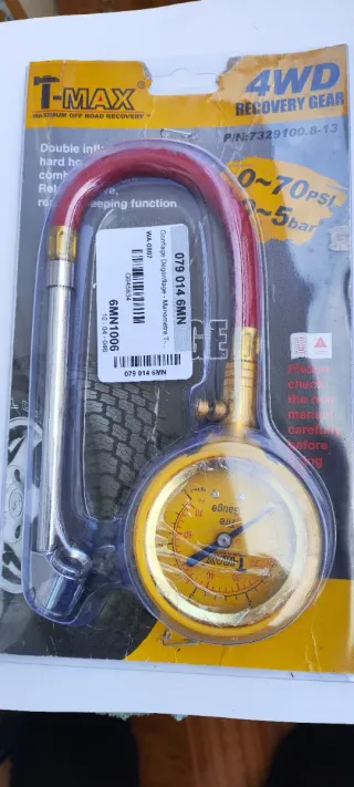 Manómetro T-Max para Neumáticos 4x4, etc...