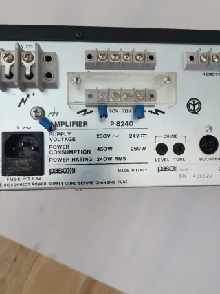 Amplificador Paso Serie 8000 Integrado