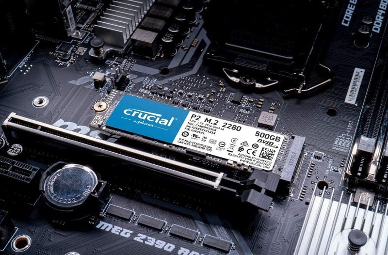 Crucial P2 SSD 2TB M.2 NVMe PCIe Gen3 afbeelding 3