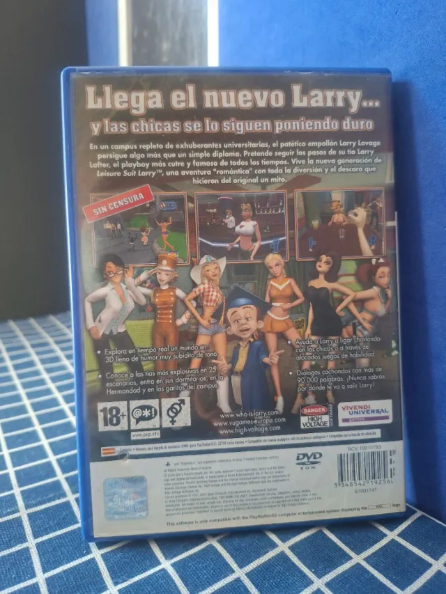 🇪🇸PS2 LEISURE LARRY MAGNA CUM LAUDE ORIGINAL