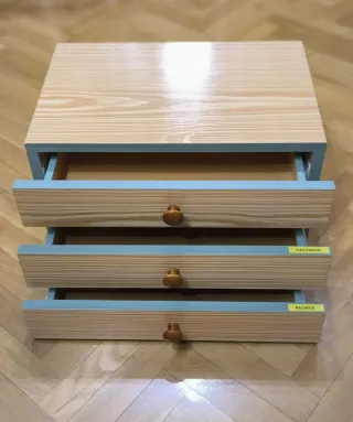 Cajonera madera, mueble auxiliar.