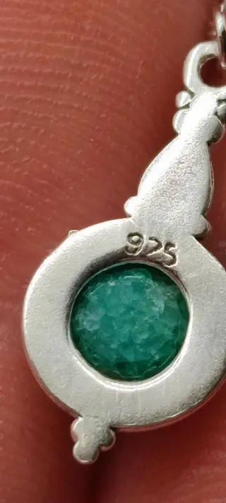 Pendientes Plata y Esmeralda