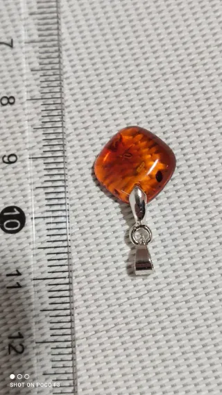 Colgante Ámbar Báltico Plata 925.