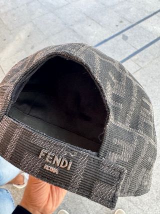 Gorra Fendi FF Monogram Negra Original 58cm