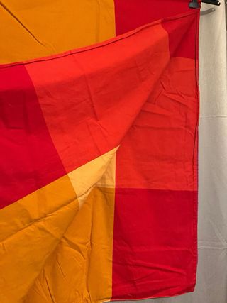 Copripiumino singolo a quadri rosa e rossi