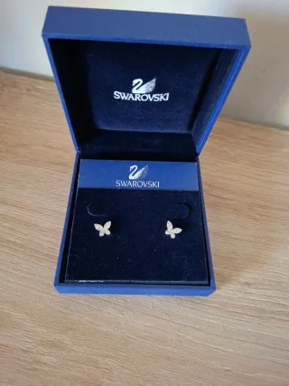 Orecchini Swarovski Farfalla Argento