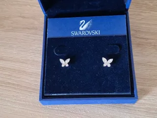 Orecchini Swarovski Farfalla Argento