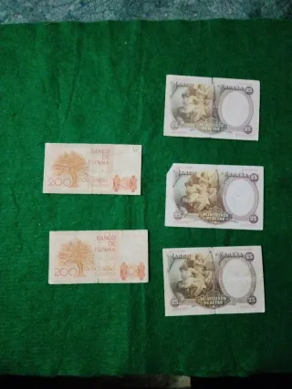 7. Lote Billetes Pesetas España