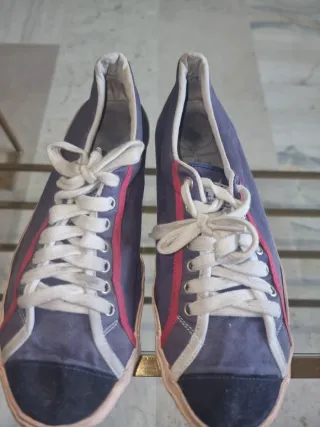 Zapatillas El Ganso Azul y Rojo