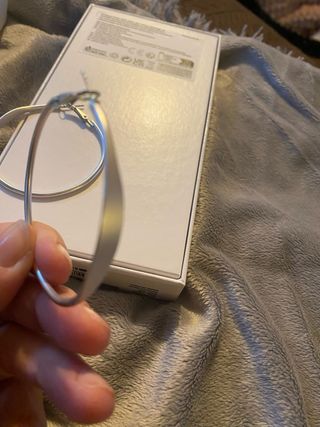 Pendientes aro mate plateados