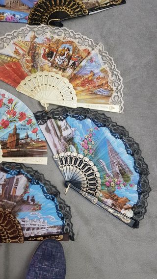 Abanicos de tela a 1€